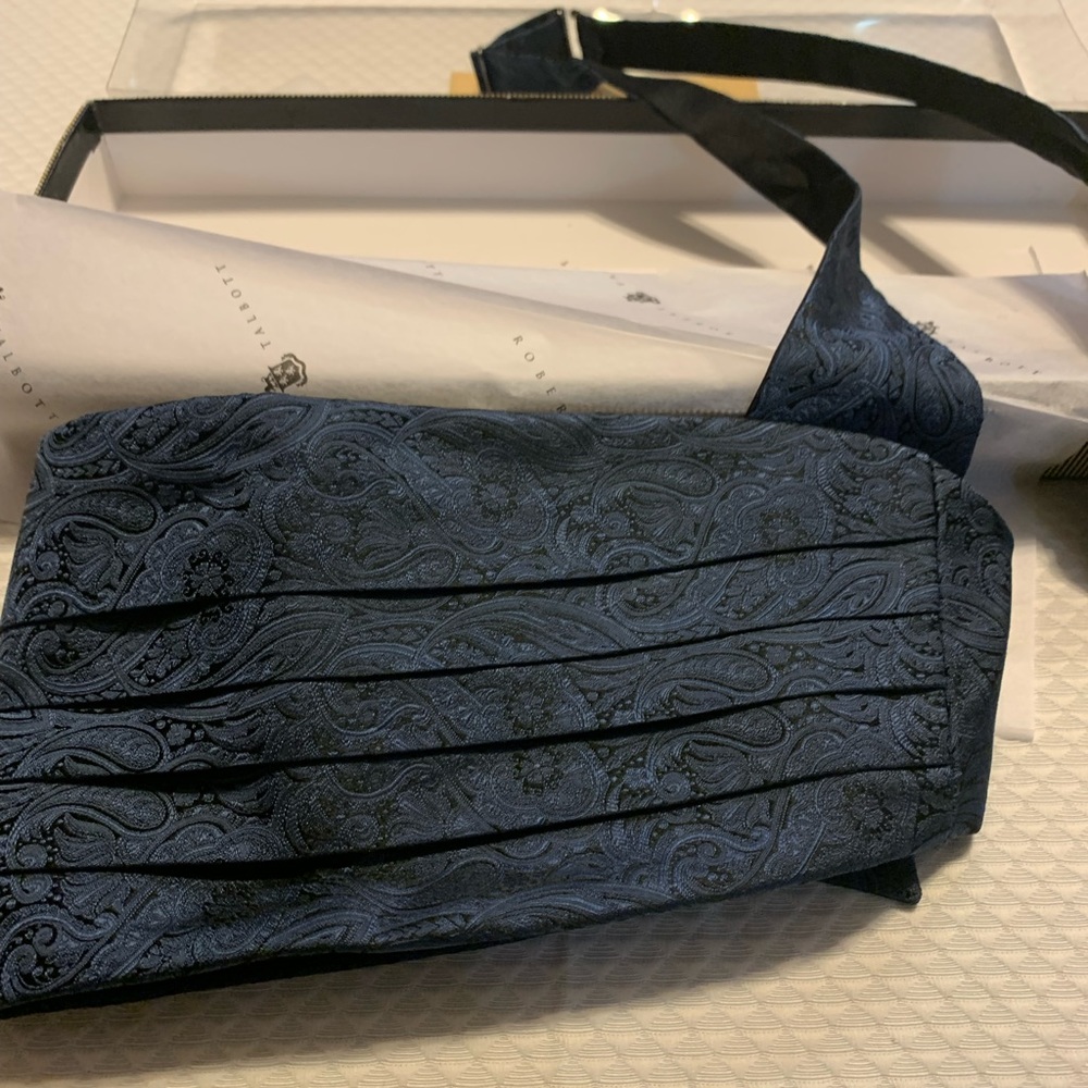 Robert Talbott Protocol Bow Tie And Cummerbund Se… - image 3